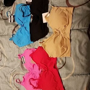 New bras in assorted colors